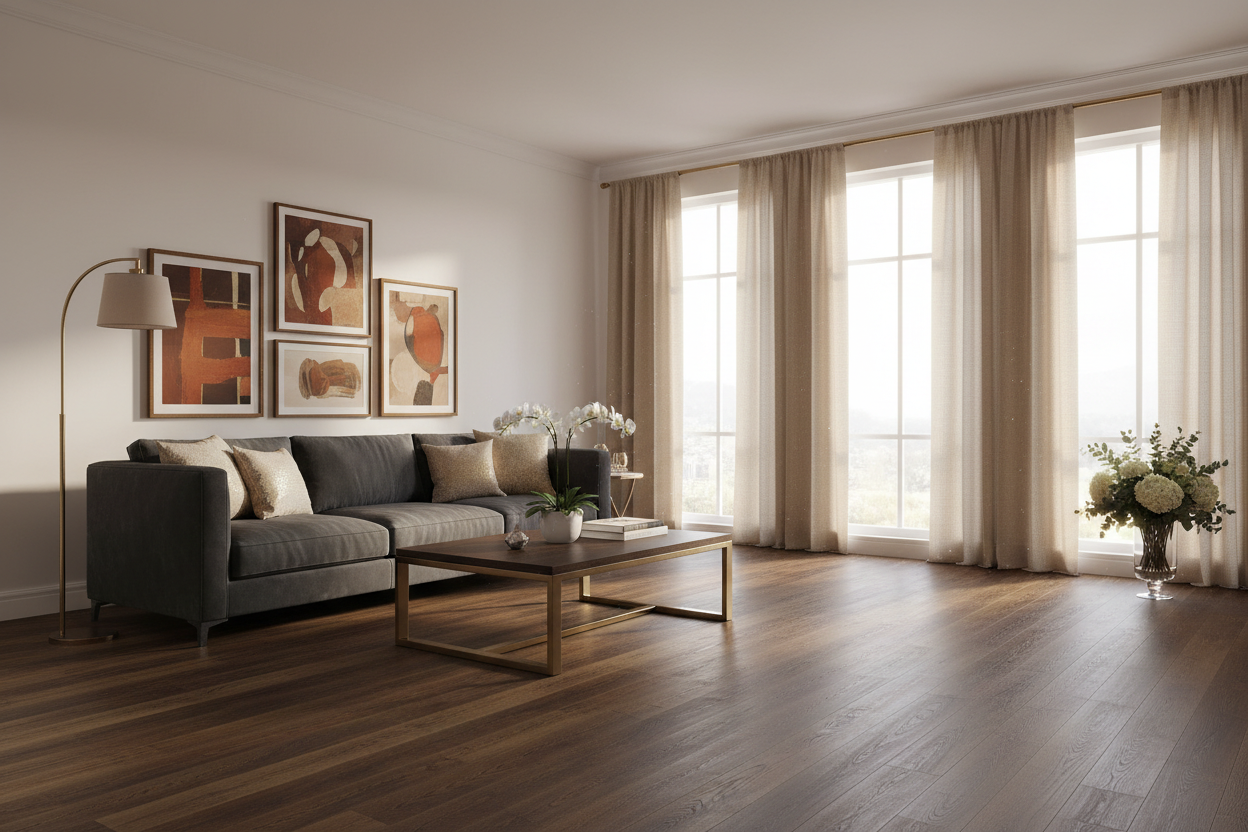Oak Gunstock Living Room